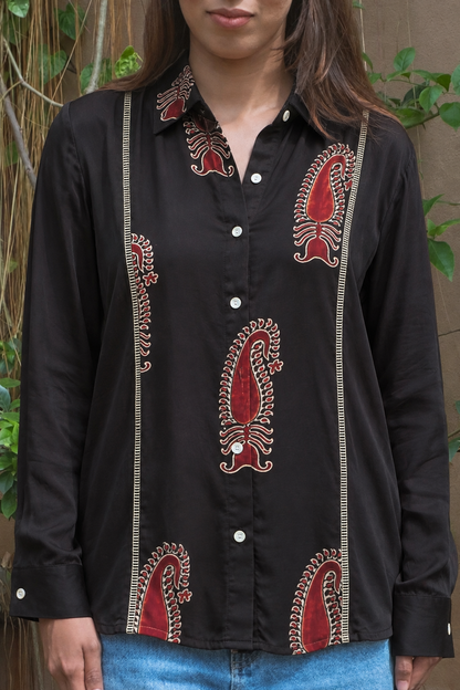 Paisley Ajrak Shirt
