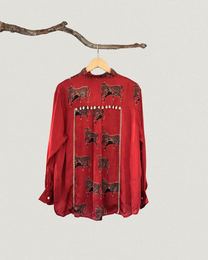 The Nandi Crimson Shirt
