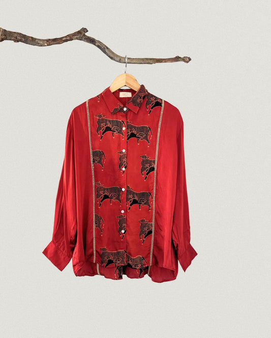 The Nandi Crimson Shirt