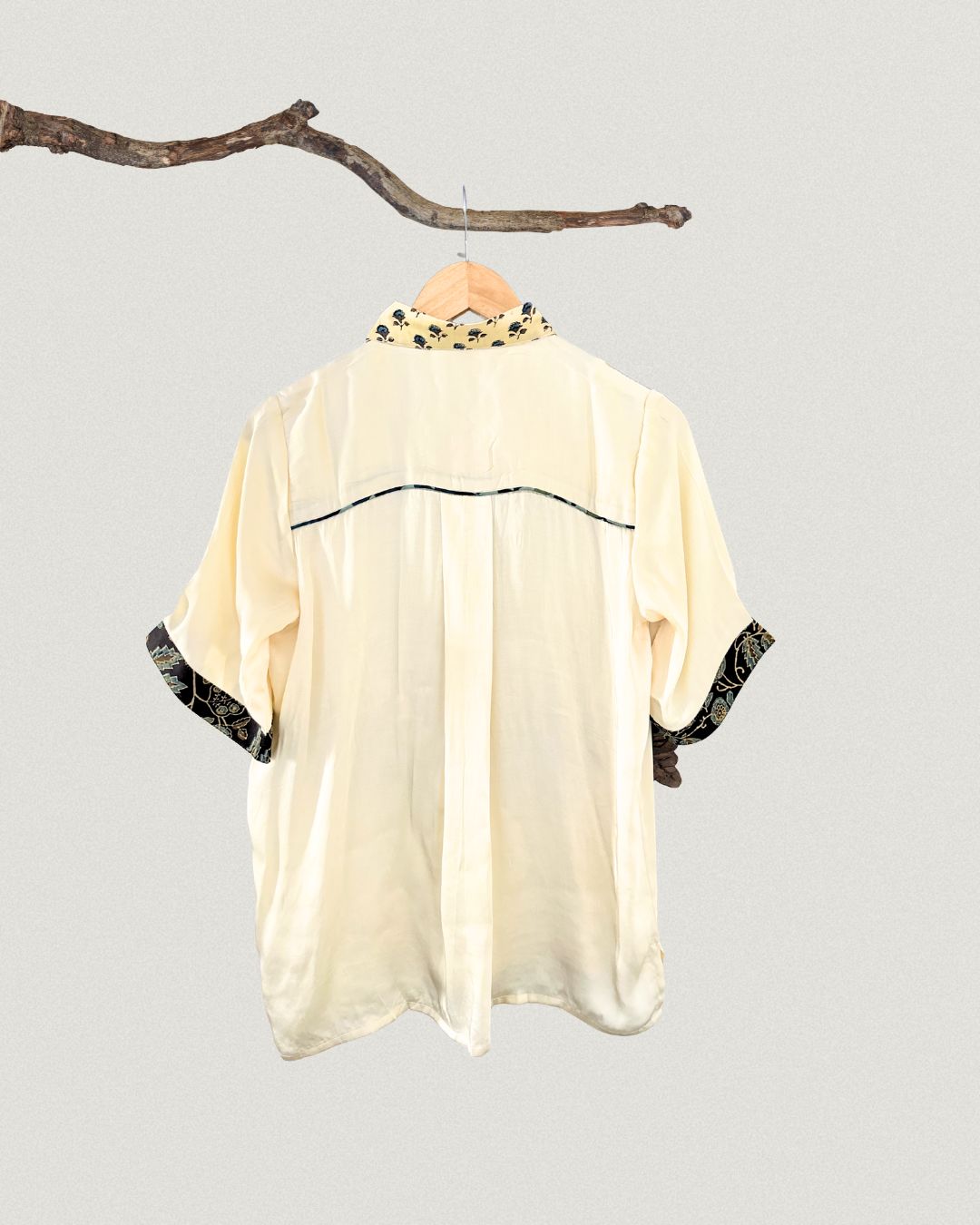 Ecru Yoke Top